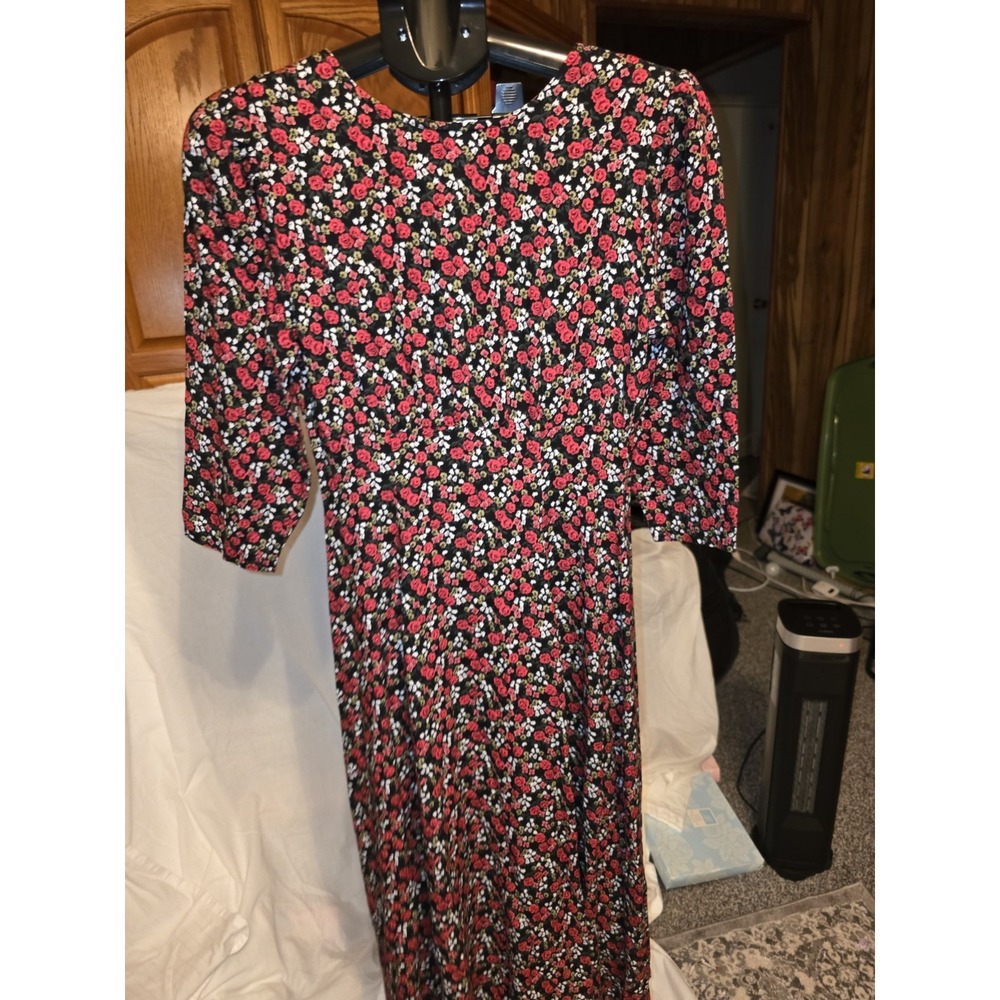 Entro Dress Size L. Lined Maxi Dress.side Pockets. Cocktail Party, Grunge - Picture 5 of 10